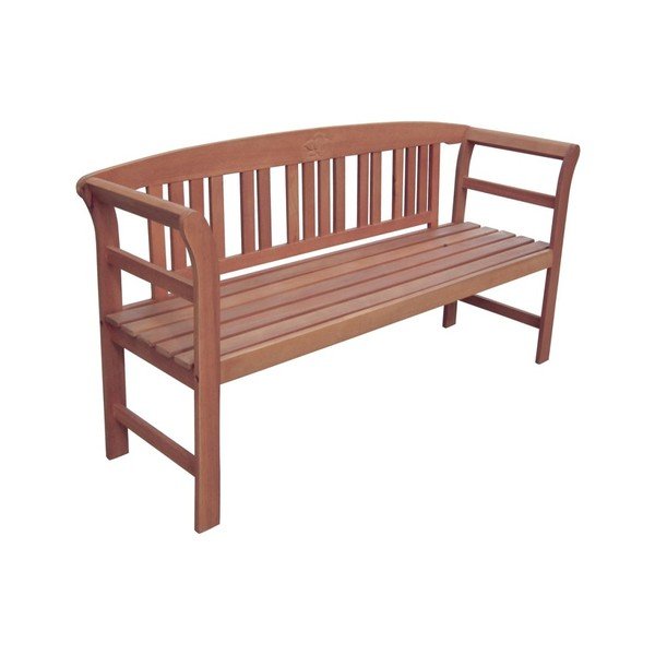 Hnědá dřevěná zahradní lavice Harland – Garden Pleasure