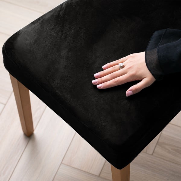 Černý napínací potah na židli 48 cm Sento – Restilo-image-1