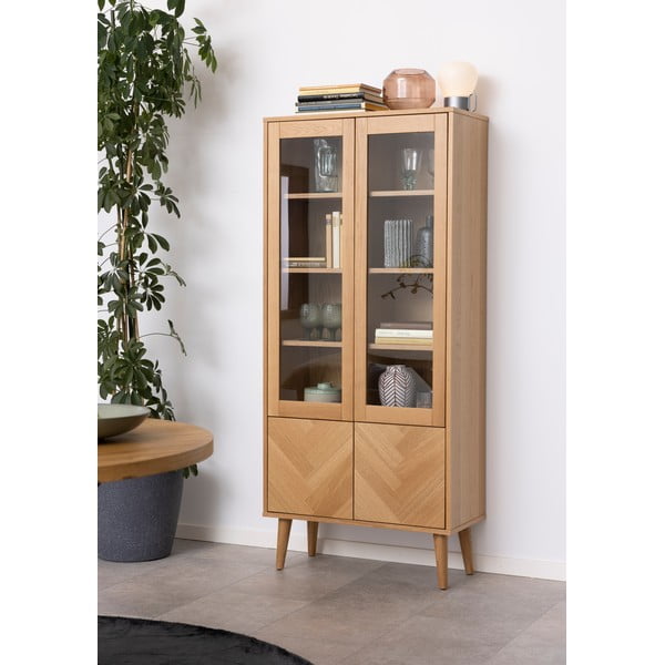 Vitrína v dekoru dubu 80x178 cm Nagano - Actona-image-1