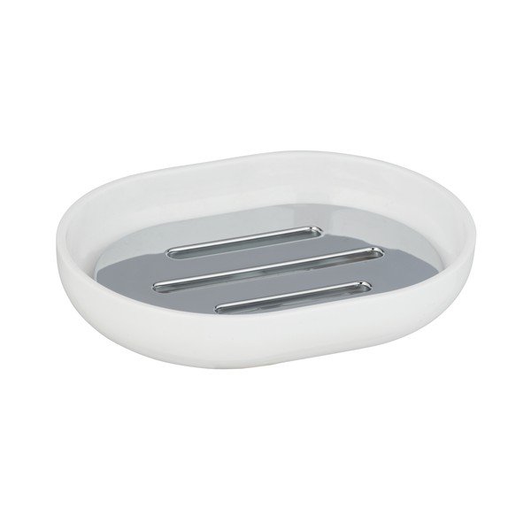 Bílá mýdlenka s detailem v chromovém dekoru Wenko Posa-image-2
