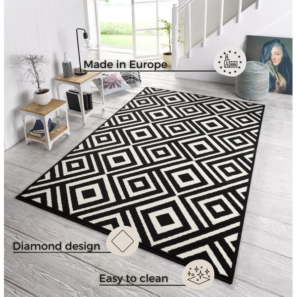 Černo-bílý koberec Zala Living Art, 140 x 200 cm-image-3