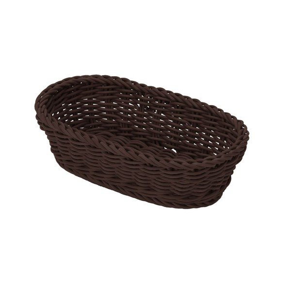 Košík Schale Oval Brown, 28x16x8 cm
