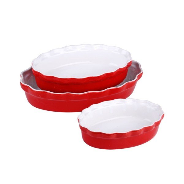 Sada 3 forem Oval Red