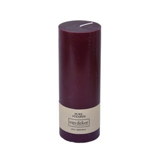 Vínově červená svíčka Eco candles by Ego dekor Friendly, doba hoření 60 h