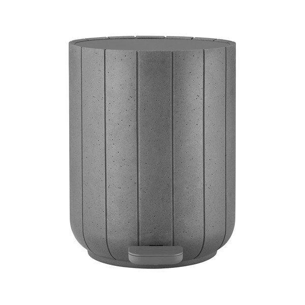 Šedý nášlapný odpadkový koš z polyresinu 3 l Kua – Blomus