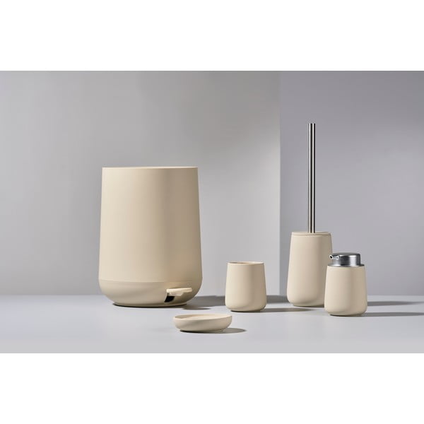 Béžový porcelánový kelímek na zubní kartáčky Nova - Zone-image-1