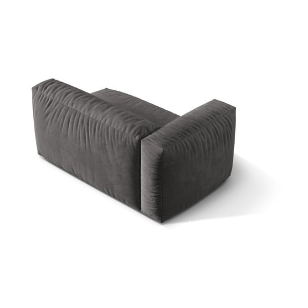 Šedý sametový modul pohovky (levý roh) Martina – Micadoni -image-2