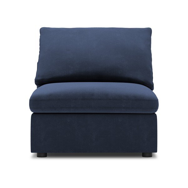 Tmavě modrá prostřední část modulární manšestrové pohovky Windsor & Co Sofas Galaxy