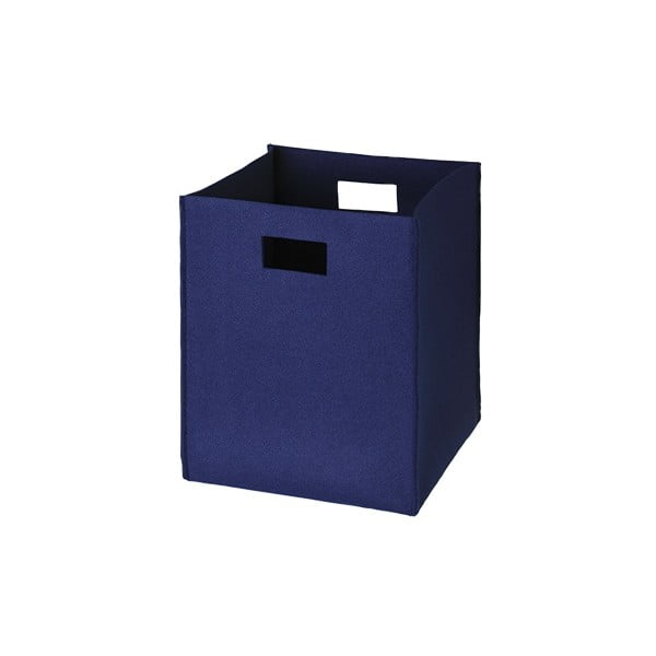Plstěná krabice 36x30 cm, modrá