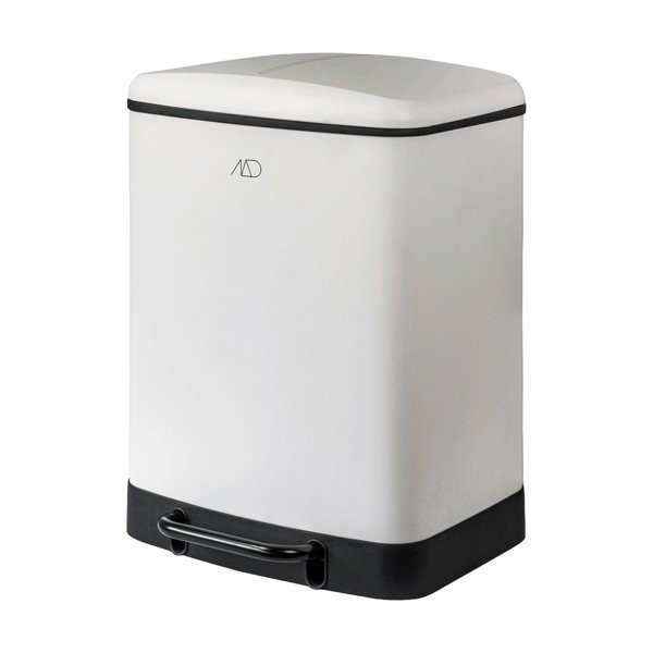 Bílý kovový pedálový odpadkový koš na tříděný odpad 24 l Wonda – Mette Ditmer Denmark