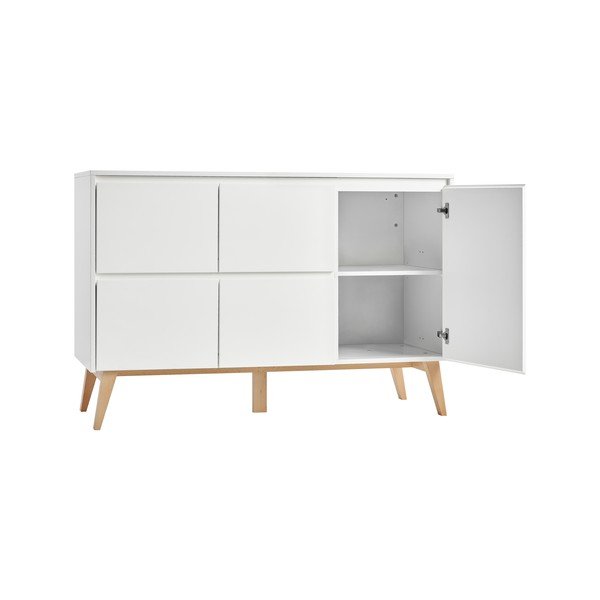 Bílá dětská komoda se zásuvkami Pinio Swing, 148 x 92 cm-image-3