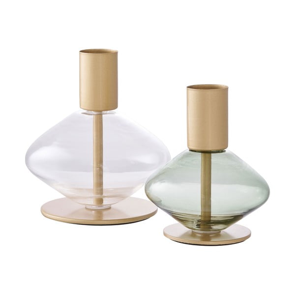 Skleněné svícny v sadě 2 ks – House Nordic-image-4