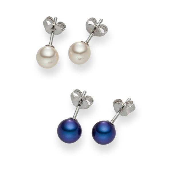 Sada 2 párů perlových náušnic Nova Pearls Copenhagen Andree