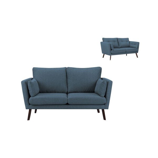 Tmavě modrá 2místná pohovka Mazzini Sofas Elena-image-1