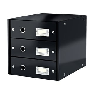 Černý kartonový organizér na dokumenty Click&Store - Leitz