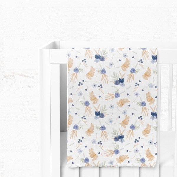 Bílá mušelínová dětská deka 75x100 cm Mina – Mijolnir-image-3