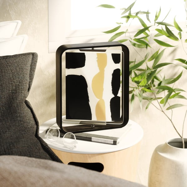 Černý dřevěný stojací rámeček 26x31,5 cm Bellwood – Umbra-image-3