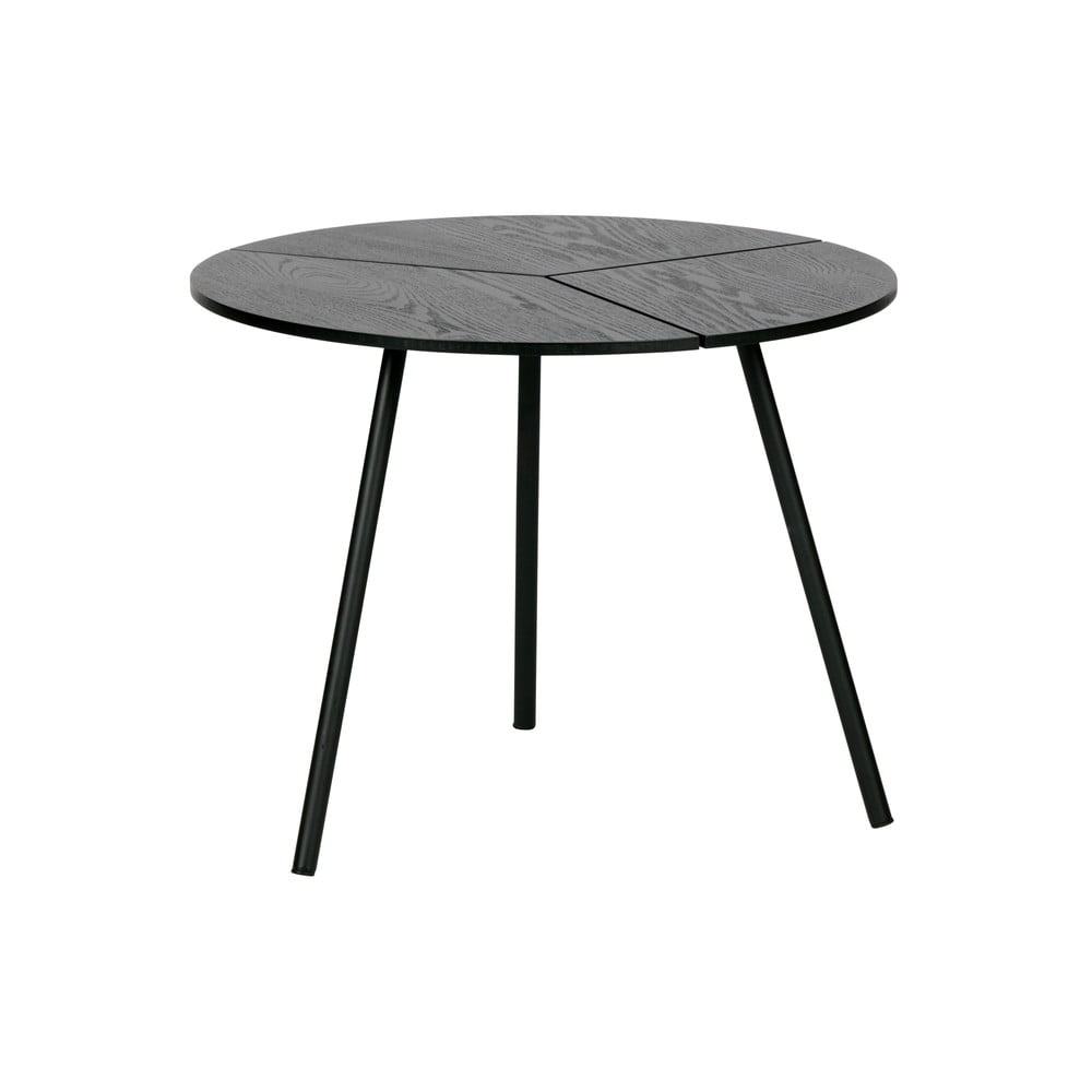 Černý konferenční stolek WOOOD Rodi, ⌀ 48 cm