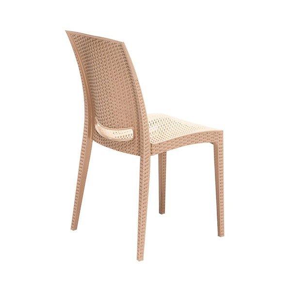 Béžový zahradní jídelní set z umělého ratanu pro 4 Rattan – Floriane Garden-image-4