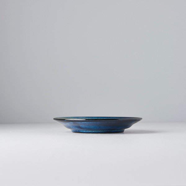 Modrý keramický talíř MIJ Indigo, ø 17 cm-image-1