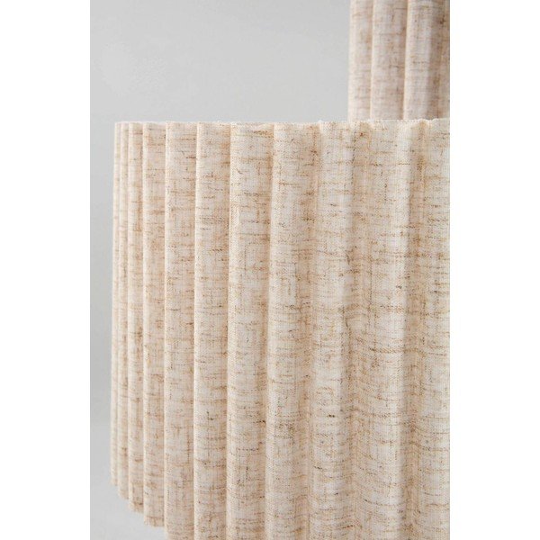 Béžové lněné závěsné svítidlo ø 40 cm Alina – Jotex-image-4