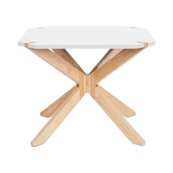 Bílý konferenční stolek Leitmotiv Mister, 60 x 60 cm