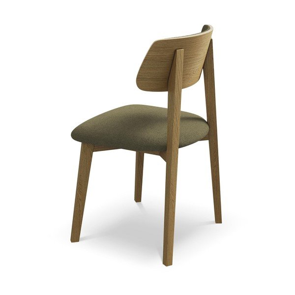 Zelená jídelní židle z masivního dřeva Niu – Makamii-image-3