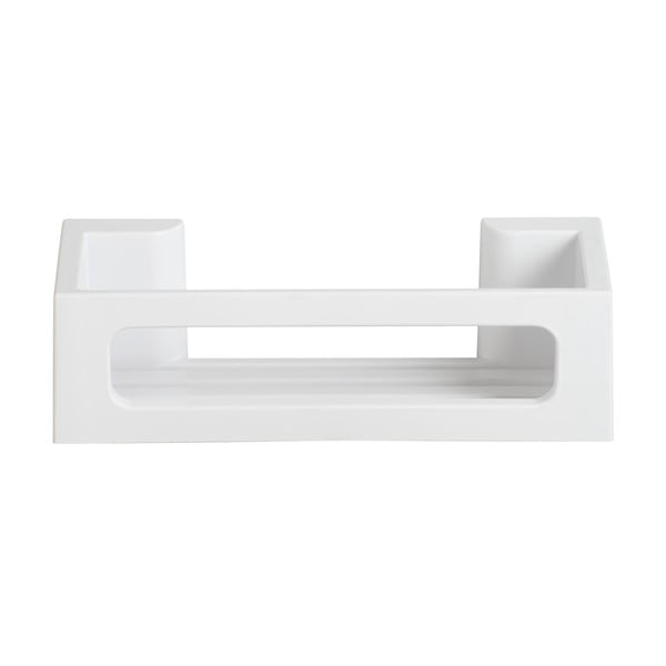 Matně bílá plastová koupelnová polička bez vrtání Turbo-loc Bralia – Wenko