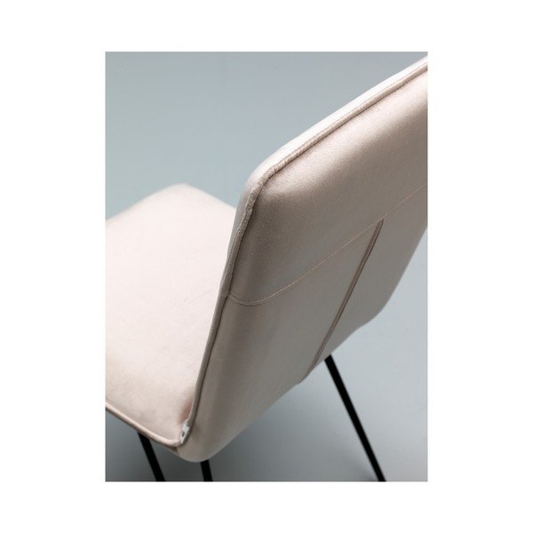 Sada 4 šedých jídelních židlí s černým podnožím Design Twist Elice-image-3