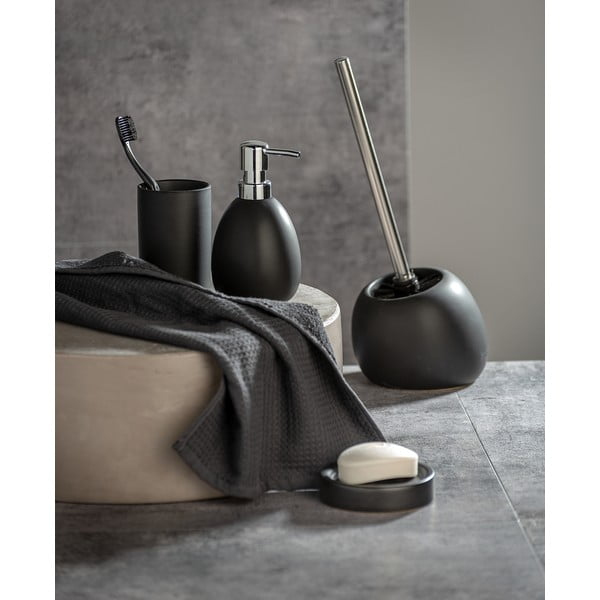 Matně černý keramický dávkovač mýdla Wenko Polaris-image-1
