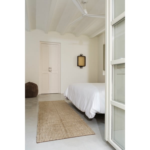 Khaki pratelný/ručně tkaný vlněný běhoun 80x230 cm Unexpected Wool – Lorena Canals-image-2