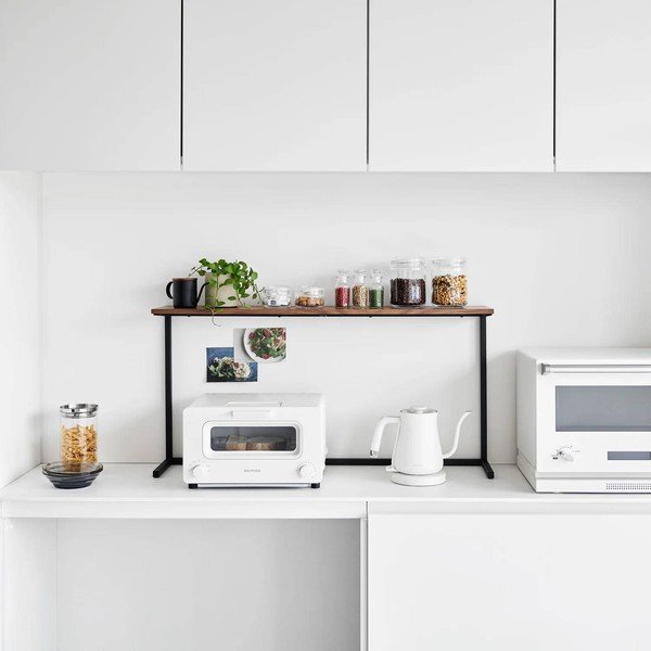 Bílá/v přírodní barvě dřevěná přídavná polička 28,5x8,5 cm Tower – YAMAZAKI-image-2