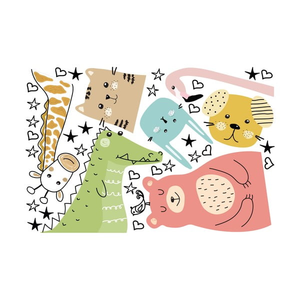 Dětská nástěnná samolepka Ambiance Animals Messengers of Love, 90 x 60 cm-image-2