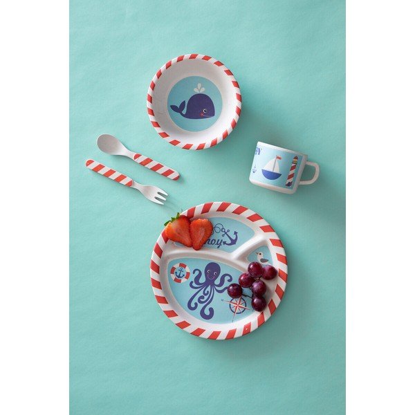 Bambusová dětská jídelní sada 5 ks Eden – Premier Housewares-image-1