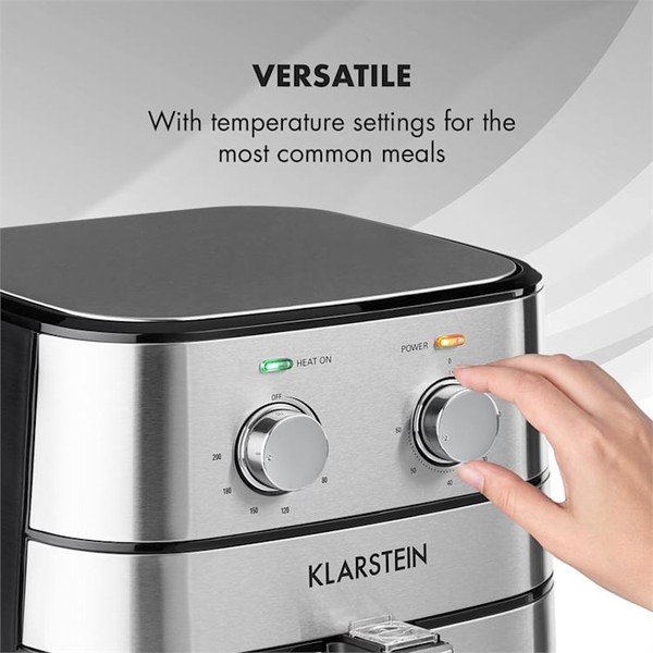 Horkovzdušná fritéza ve stříbrné barvě AeroVital – Klarstein-image-1