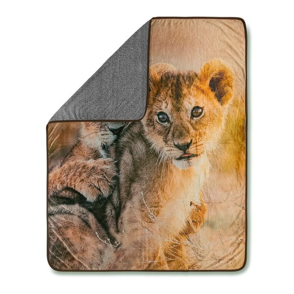 Pléd Good Morning Baby Lion, 130 x 160 cm