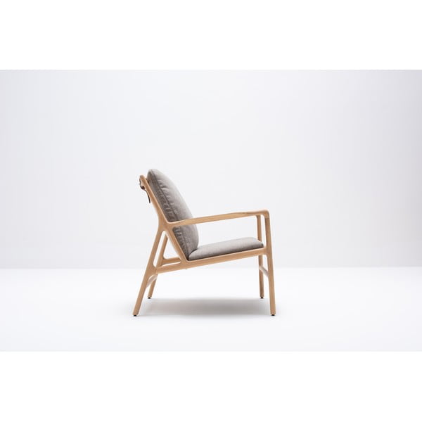 Křeslo v šedo-přírodní barvě Dedo – Gazzda-image-4