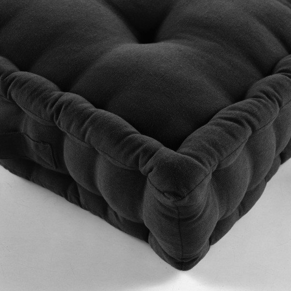 Černý polštář na sezení Twily – douceur d'intérieur-image-1