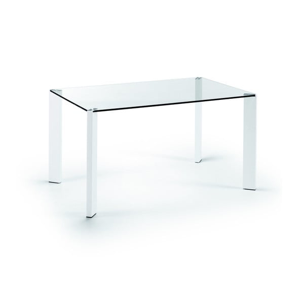 Jídelní stůl Corner, 140x90cm, bílé nohy