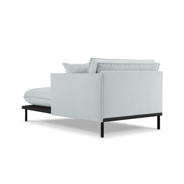 Světle šedá sametová lenoška, pravý roh Auguste – Interieurs 86-image-2