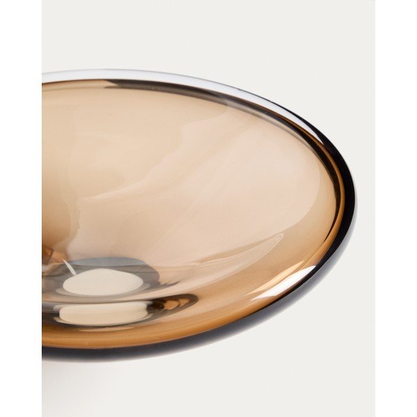Béžová skleněná mísa ø 27 cm Zolira – Kave Home-image-4