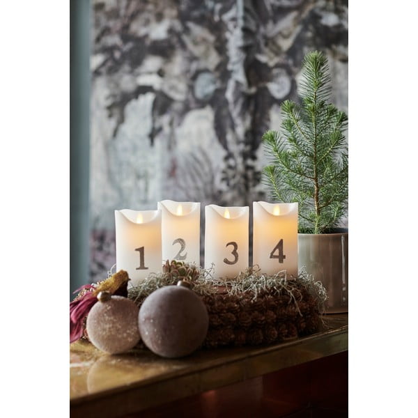 Vánoční světelná dekorace 4 ks (výška 13 cm) Sara – Sirius-image-1