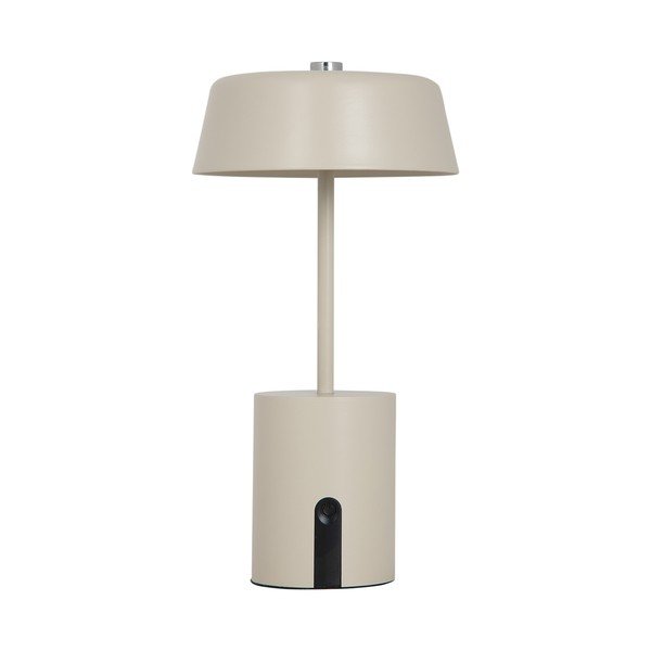 Béžová kovová LED stolní lampa (výška 22,5 cm) Elemental LED – Leitmotiv