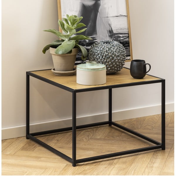 Černý konferenční stolek 60x60 cm Seaford - Actona-image-1