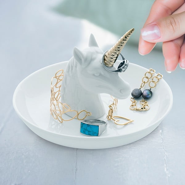 Porcelánový talířek na šperky Unicorn – Balvi-image-1