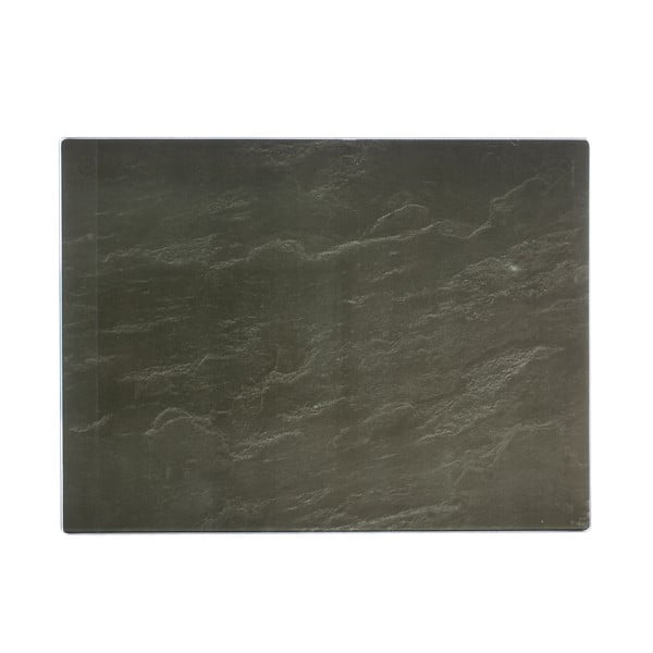 Černá pracovní deska s motivem leštěného kamene Typhoon 40 x 30 cm