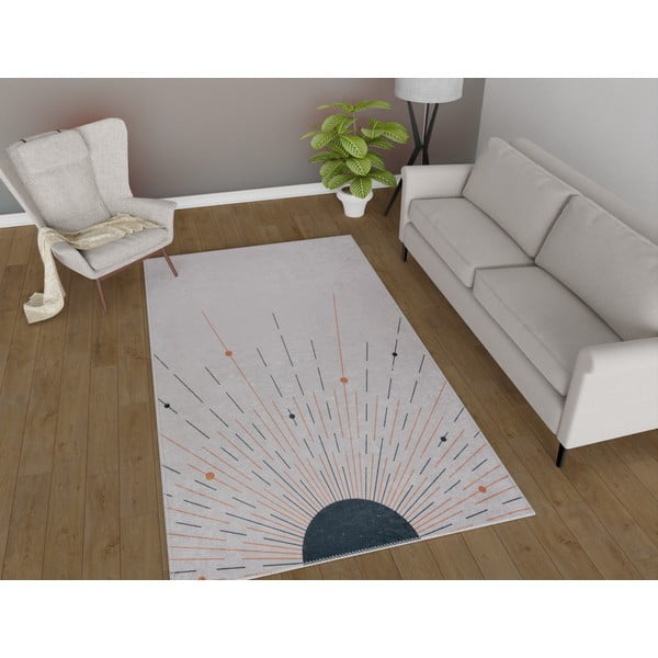 Krémový pratelný koberec 50x80 cm – Vitaus-image-1