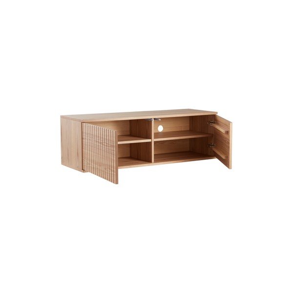 TV stolek v dekoru jasanu v přírodní barvě 120x38x40 cm Sandviken – Jotex-image-2