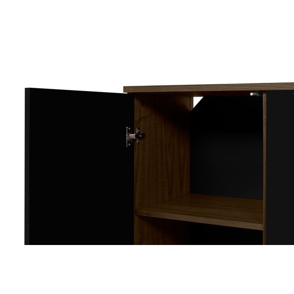 Černá komoda TemaHome Albi, šířka 190 cm-image-1