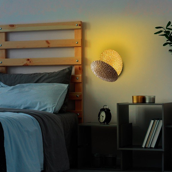 LED nástěnné svítidlo ve zlaté barvě ø 21 cm Yosma – Opviq lights-image-2